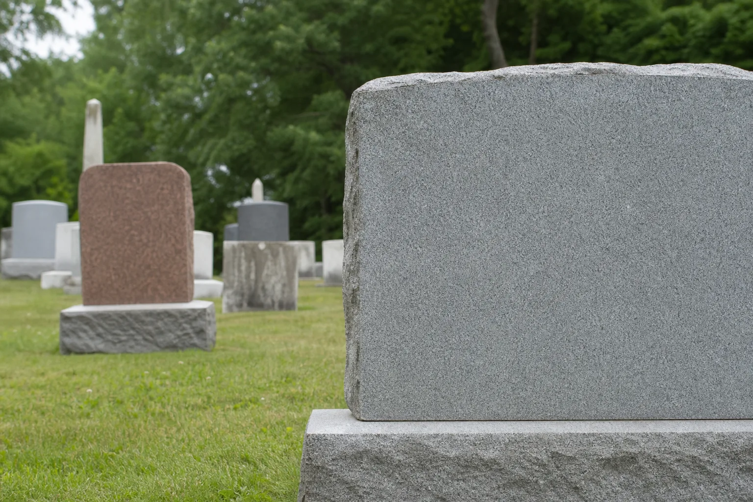 Who signs off on your headstone before the carver starts cutting?