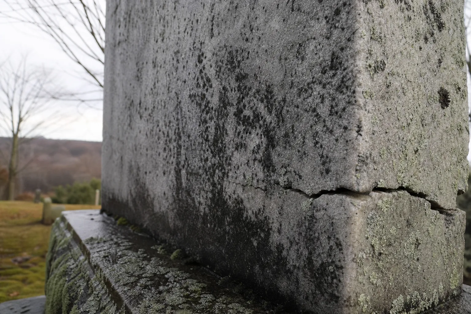 Granite, marble or slate for a Vermont plot? What forty winters do to each